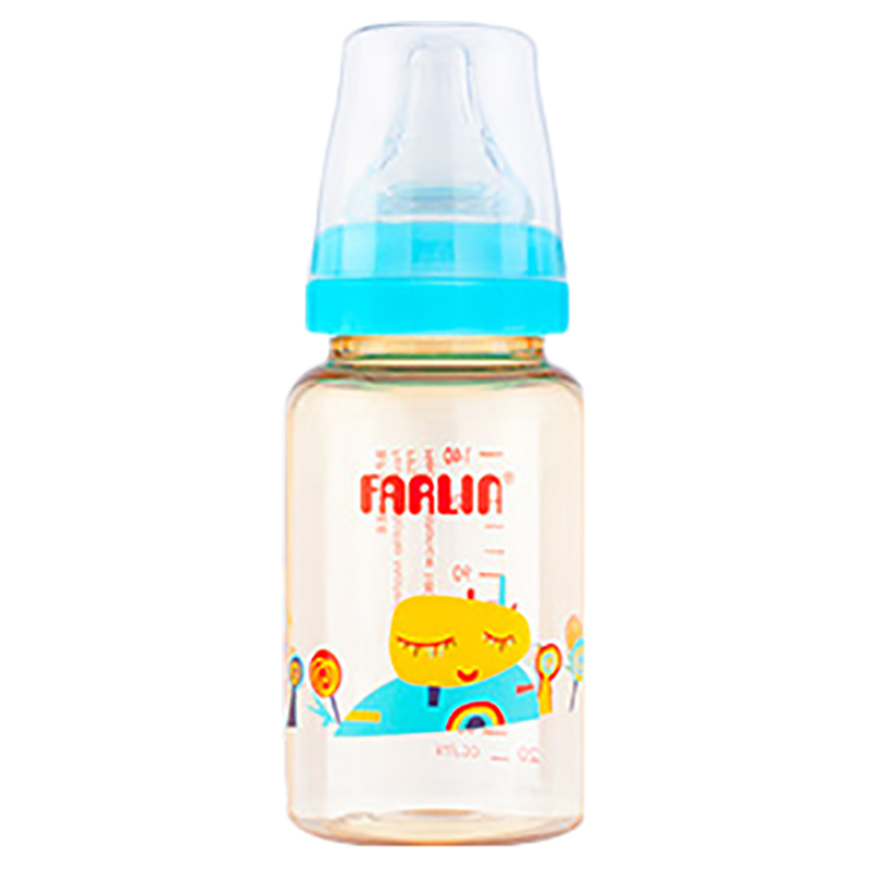 Farlin - PPSU Silky Feeding Bottle - Blue - 240ml