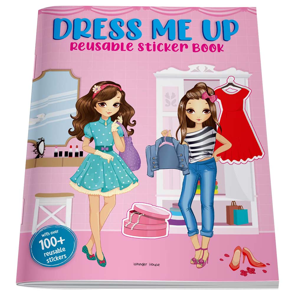 كتاب ملصقات قابل لإعادة الاستخدام -ألبسني-