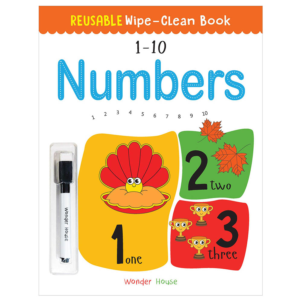 كتاب Wipe Clean Book 1-10 Numbers