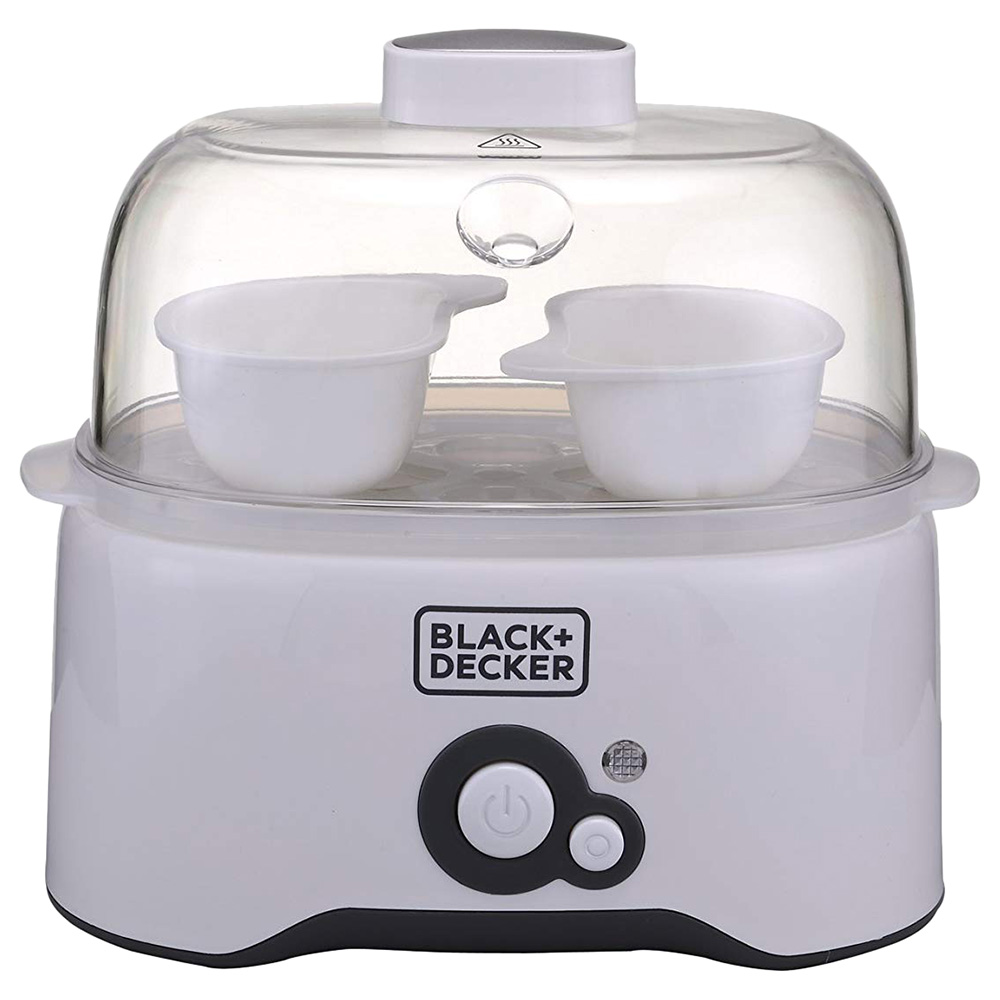 Black+Decker Egg Cooker, 6 Eggs - White