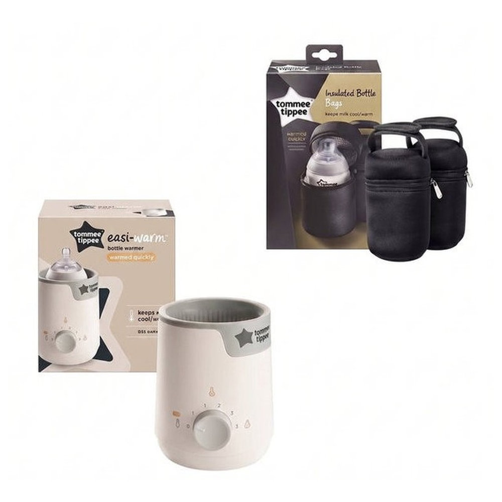 Tommee Tippee - Closer to Nature Electric Bottle & Food warmer With 2 Pcs Set Insulated Bottle Carriers
