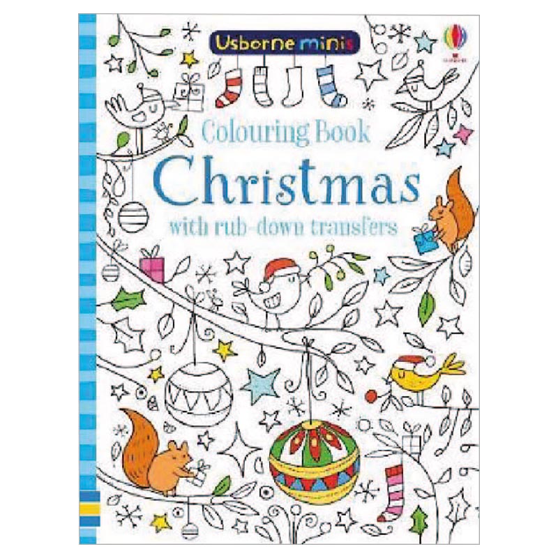 كتب أسبورن-  كتاب التلوين Christmas مع ملصقات