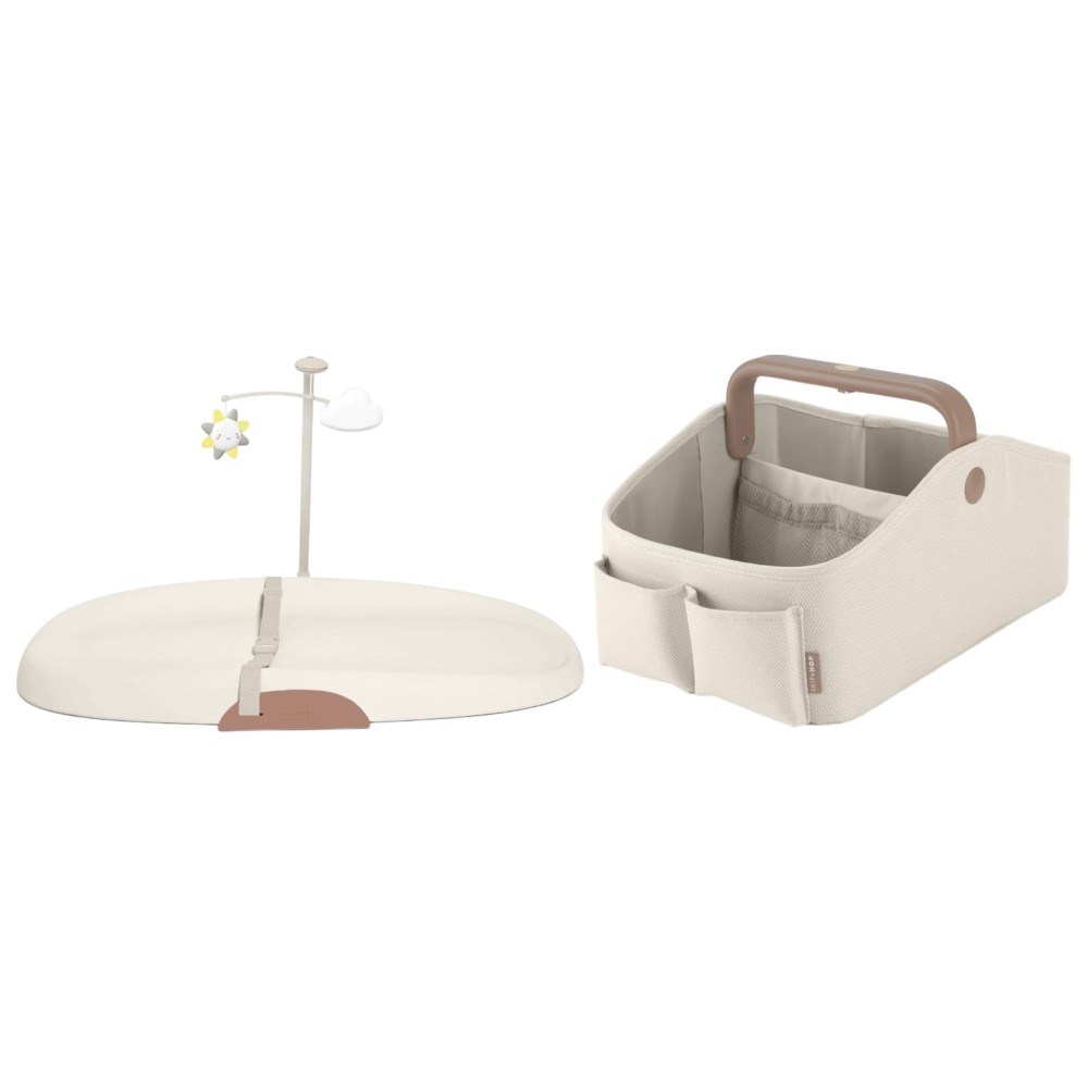 Skip Hop - Changing Pad with Toy Bar and Diaper Caddy - Beige