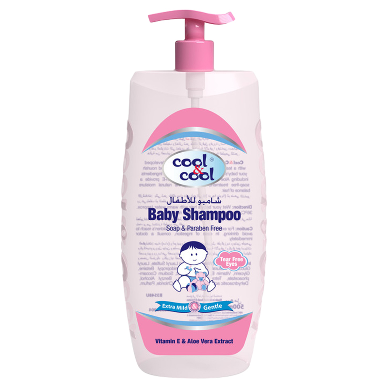 Cool & Cool - Baby Shampoo 500ml - Tear-Free & Mild