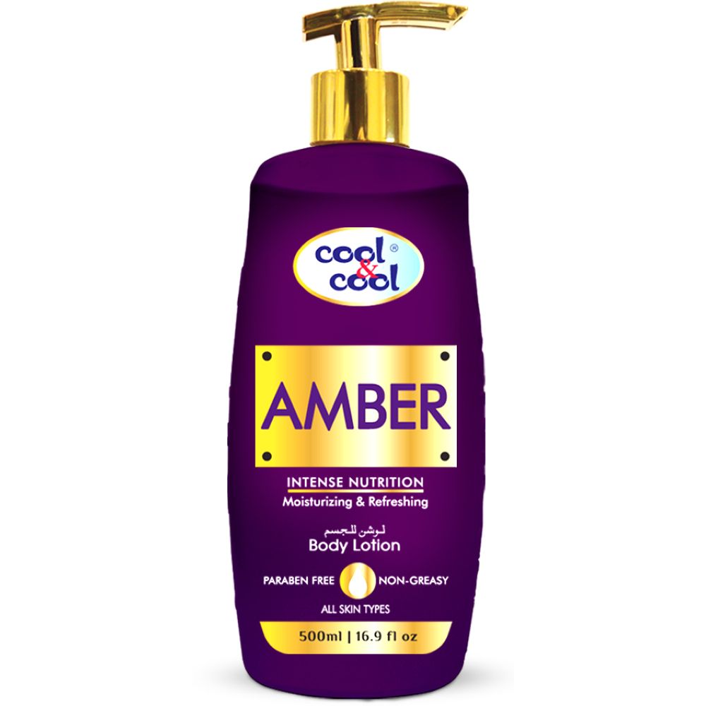 Cool & Cool - Amber Lotion 500ml - Hydrating, Non-Greasy