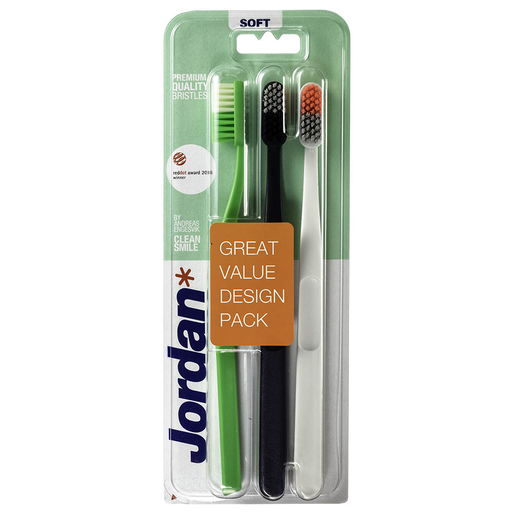 Jordan - Clean Smile Soft Pack of 3 - Assorted Colors