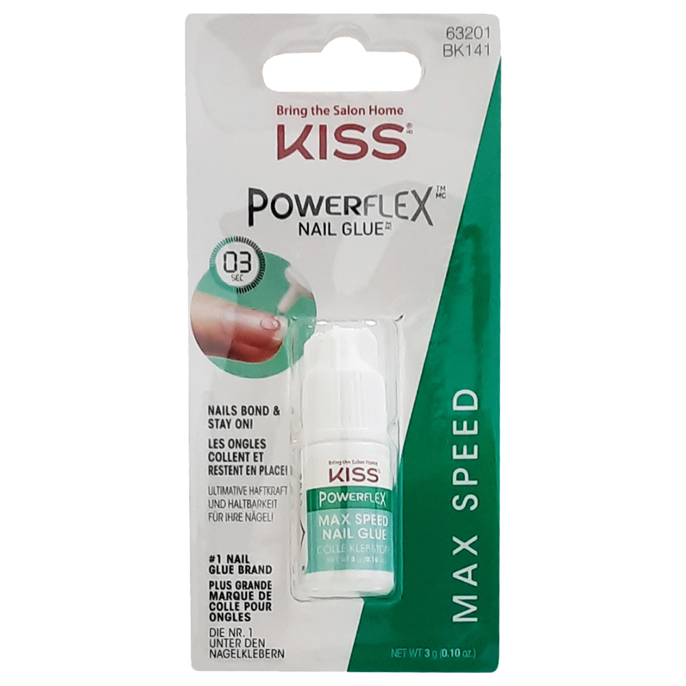 Kiss Powerflex Max Speed Nail Glue Bk141C, Clear