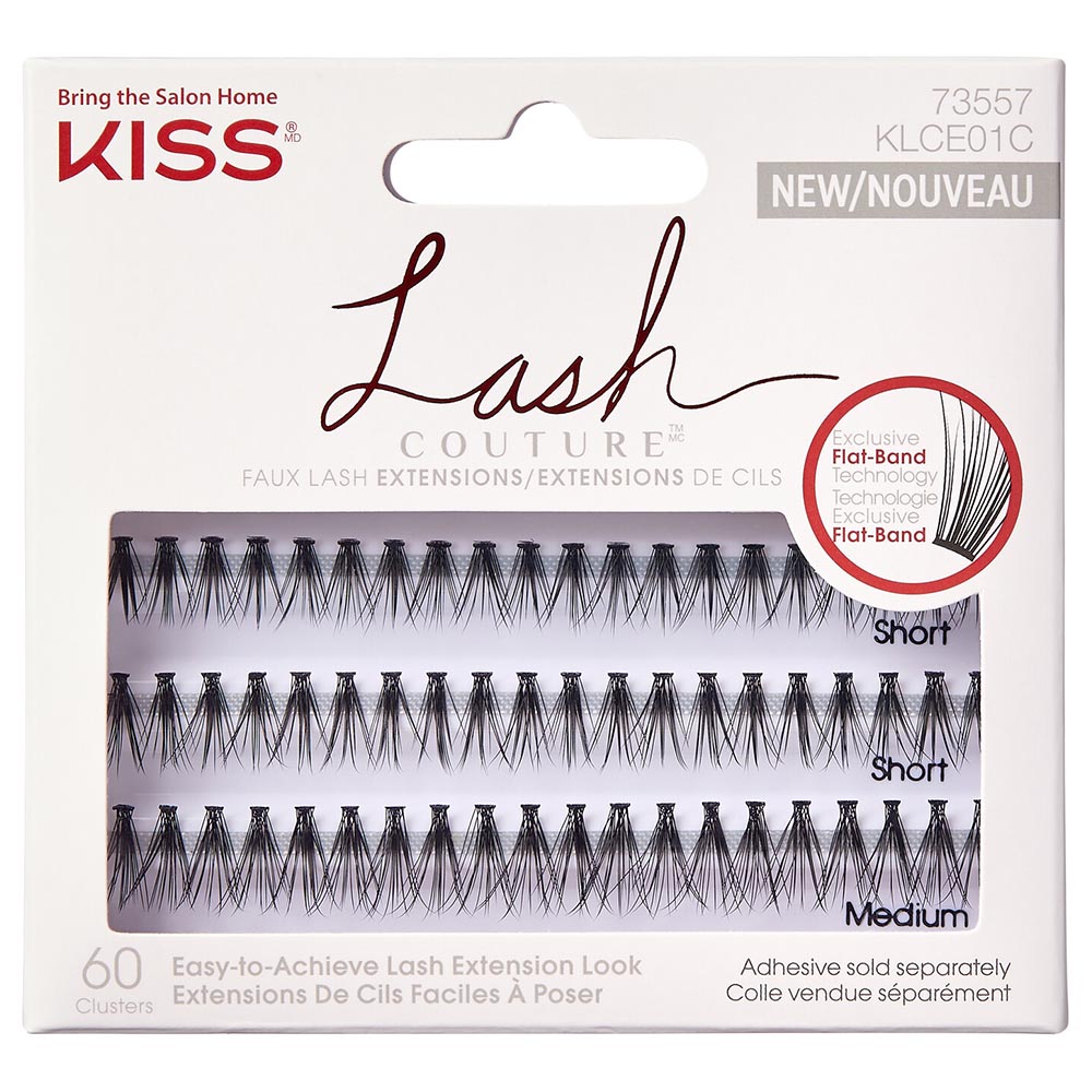 Kiss - Lash Couture Faux Extensions - 60pcs - Black