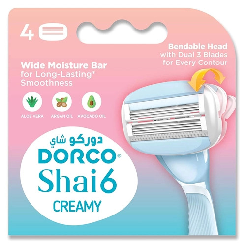 Dorco - Shai 6 Creamy Women Catridges Pack Of 4