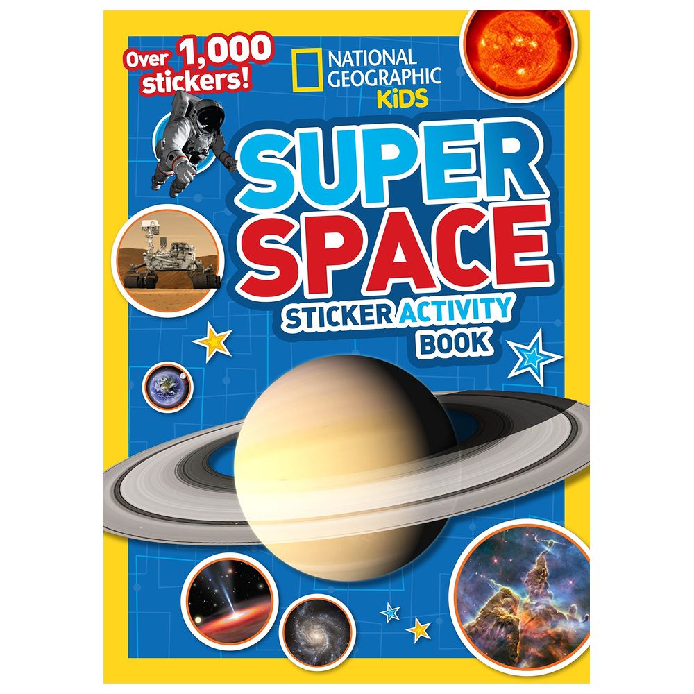  كتاب national geographic kids: super space sticker activity book