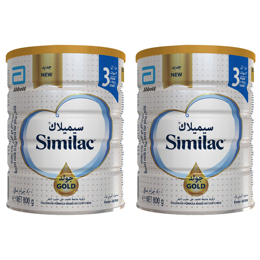 Similac - Gold 3 Follow-On Formula - 800 gm - Pack of 2
