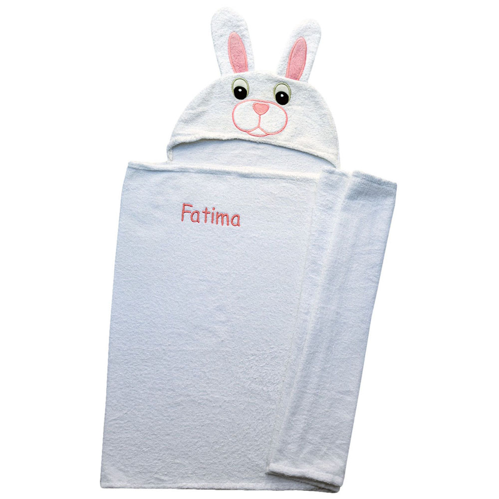 Coochy Coo - Personalized Bunny Towel - Girl