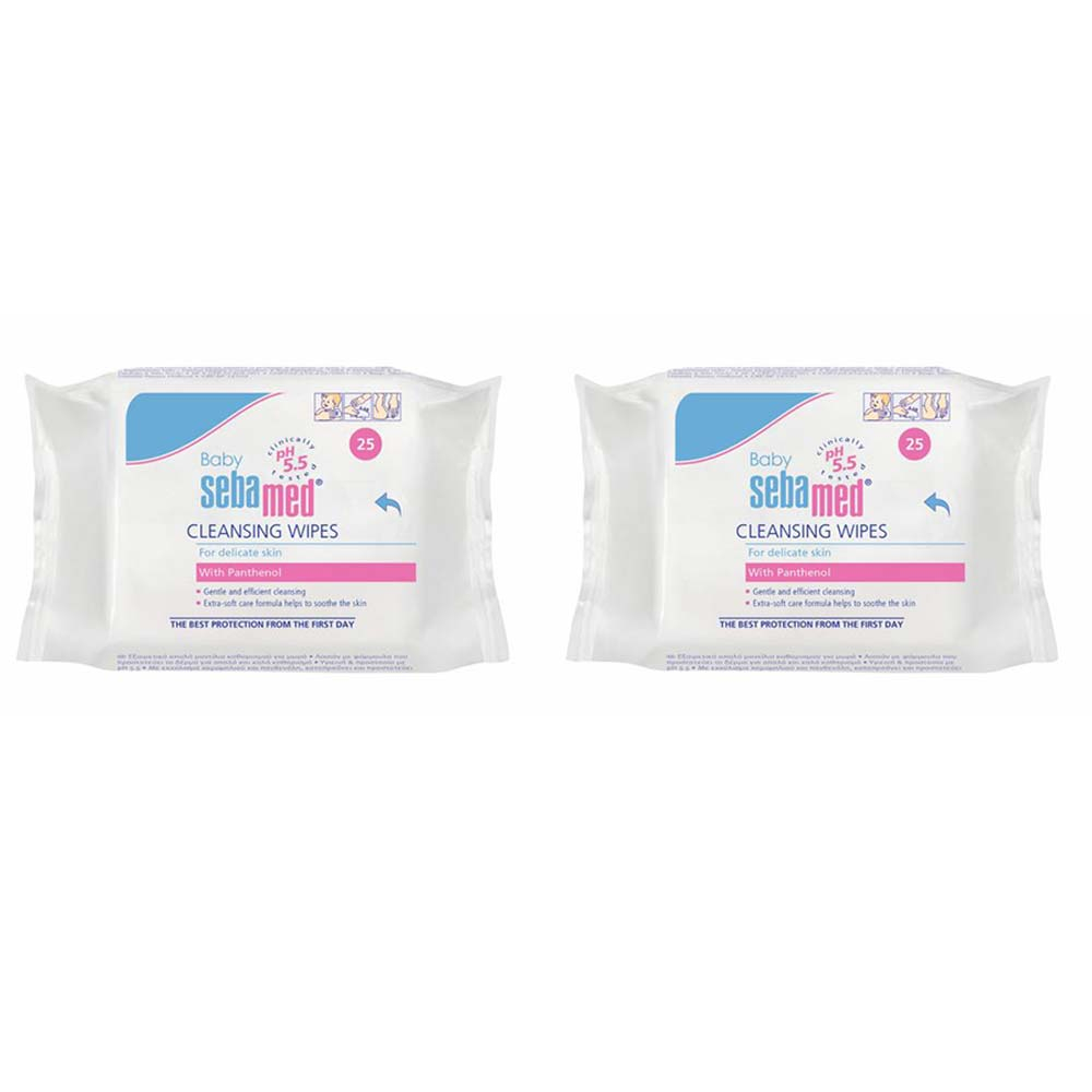 Sebamed Baby Wet Wipes 25's x 2 (Twin Pack)