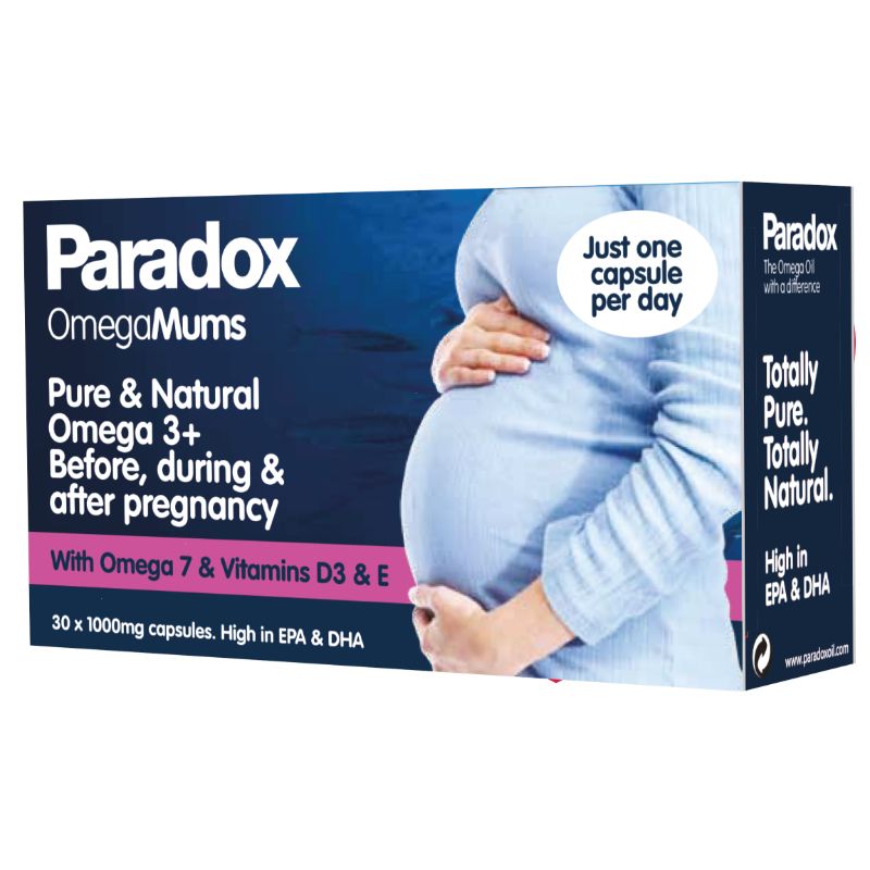 Paradox - Omega Mums Capsules with 1000 mg DHA & EPA for Pregnancy, 30 Capsules