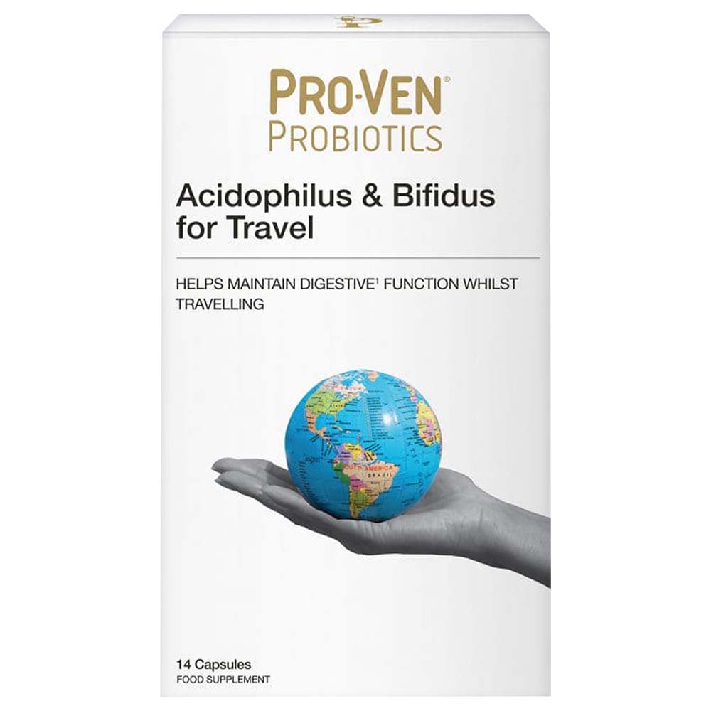 ProVen - Travel Probiotics for Digestive and Immune Support, 14 Capsules