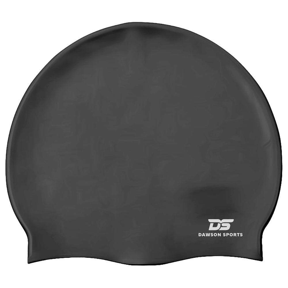 Dawson Sports Adult Silicone Swimming Cap - Black