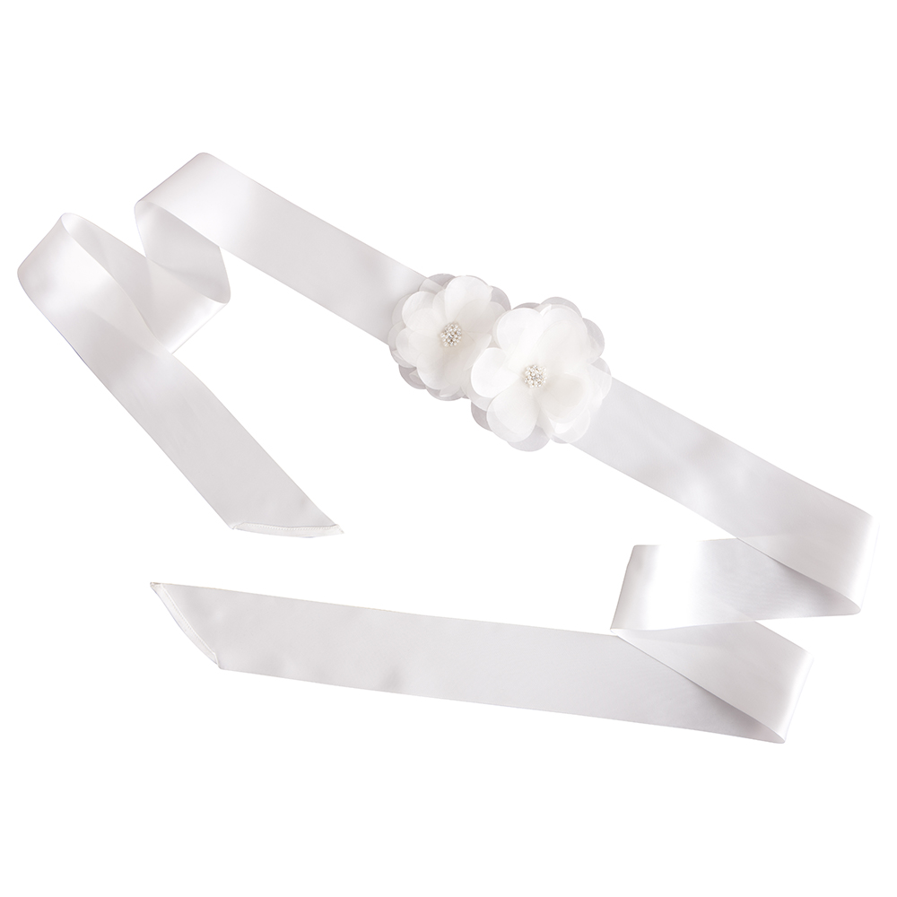 Seraphine - Primrose Flower Detail Bridal Belt - One Size