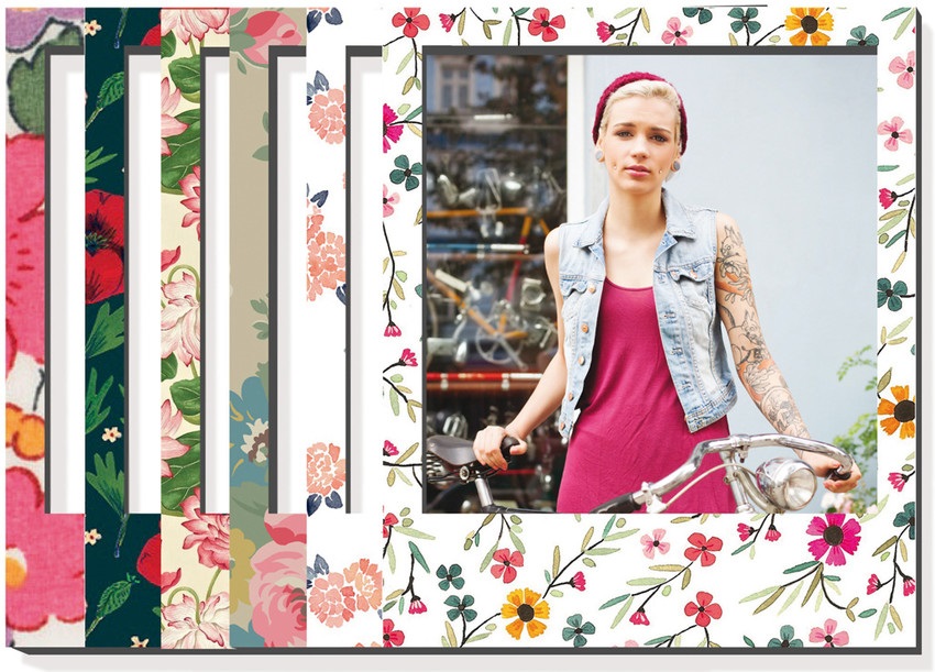 إطارات بنقش زهور للصور العائلية من ماركة دوي