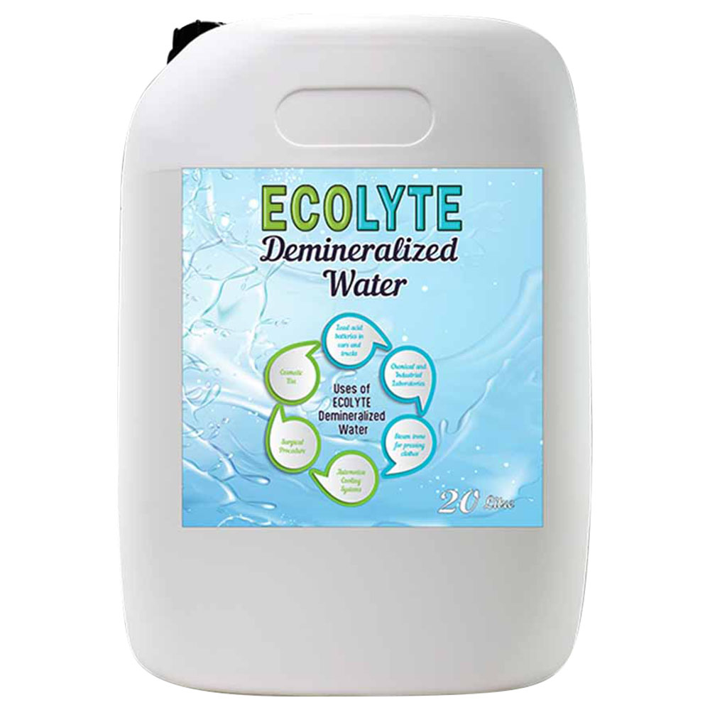 Ecolyte+ Ultra Pure De-Mineralized Water 20L