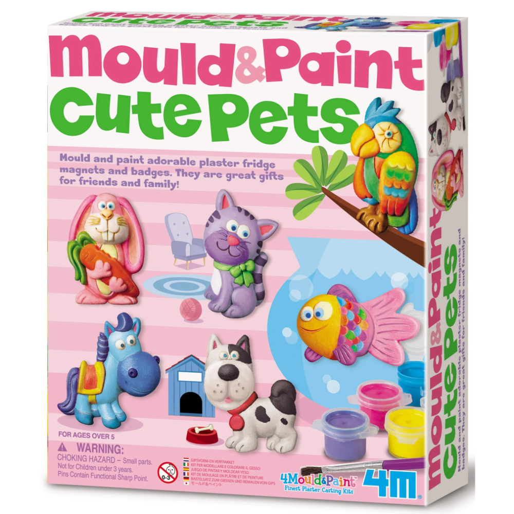 4M Mould and Paint Cute Pets Arts and Crafts Kit