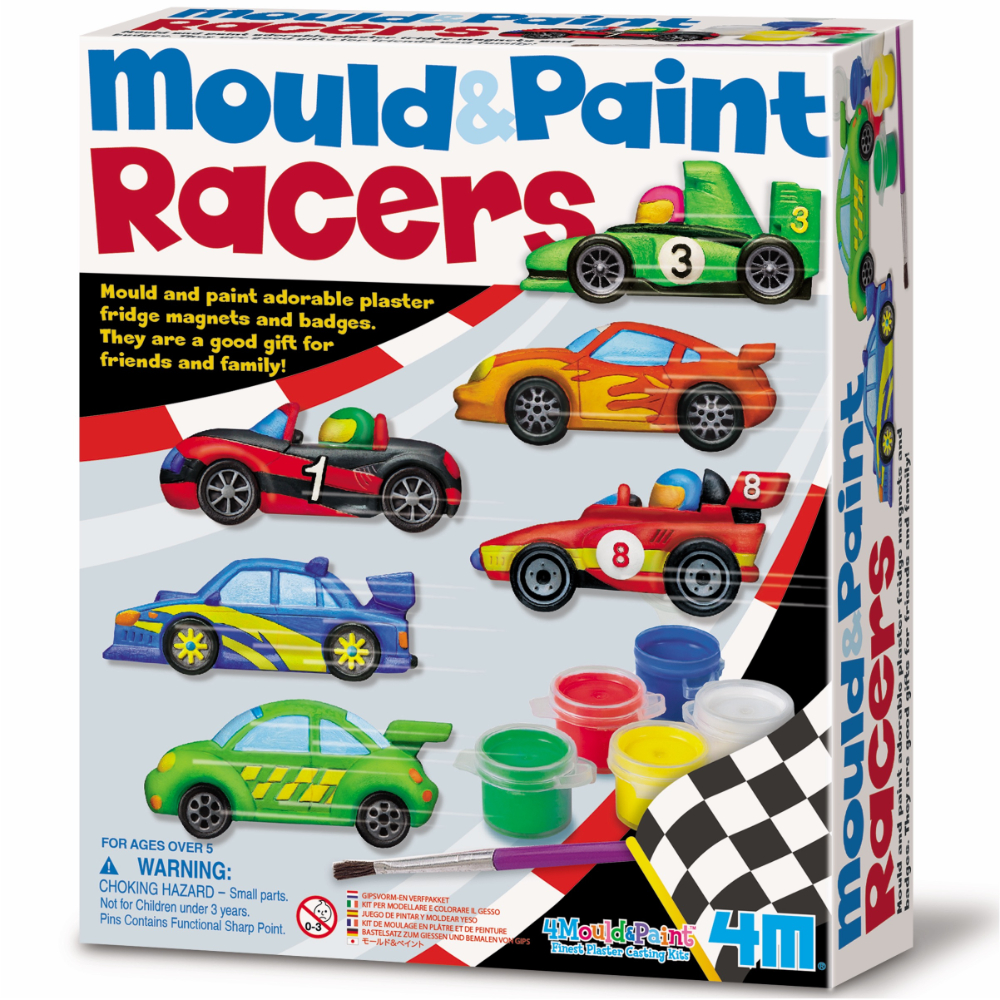 4M Mould and Paint Racers Arts and Crafts Kit