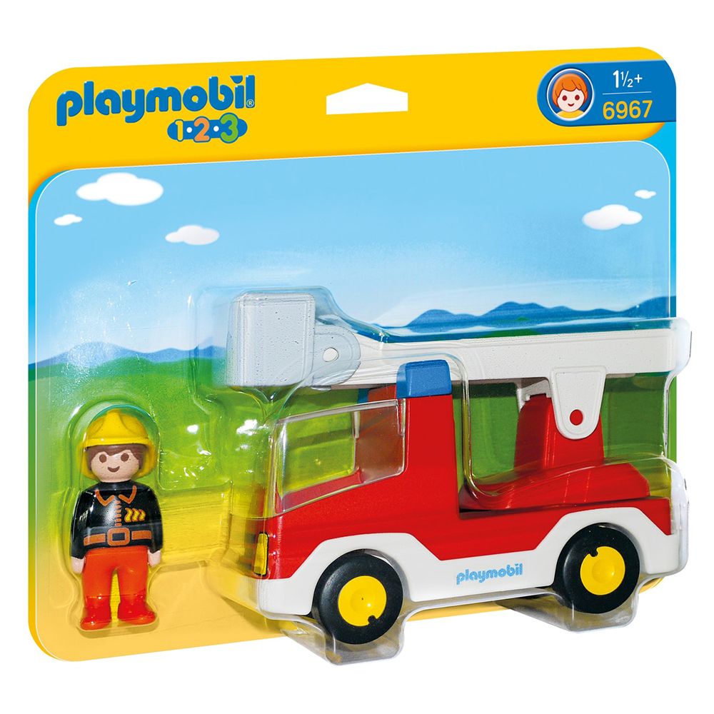 Playmobil - 1.2.3 Ladder Unit Fire Truck