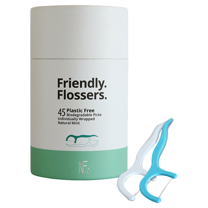 The Natural Family Co. - Floss Picks - Pack of 45