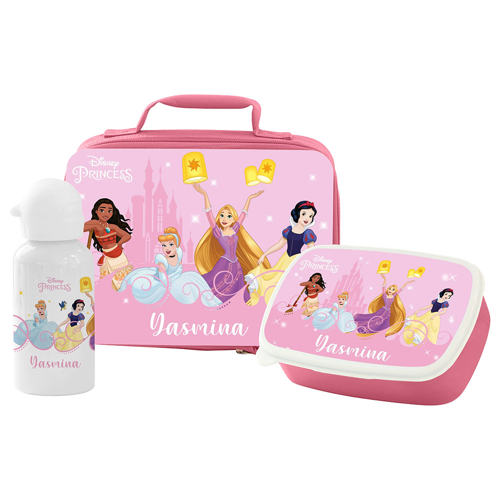 Essmak - Personalized Lunch Pack - Disney Princess - 3-Pc Set