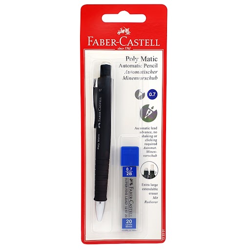 فابر-كاستل - قلم رصاص ميكانيكي بولي ماتيك 0.7 مم - أسود