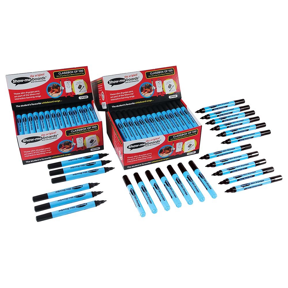 Eastpoint - Drywipe Pen, Slim Barrel Fine Tip - Black