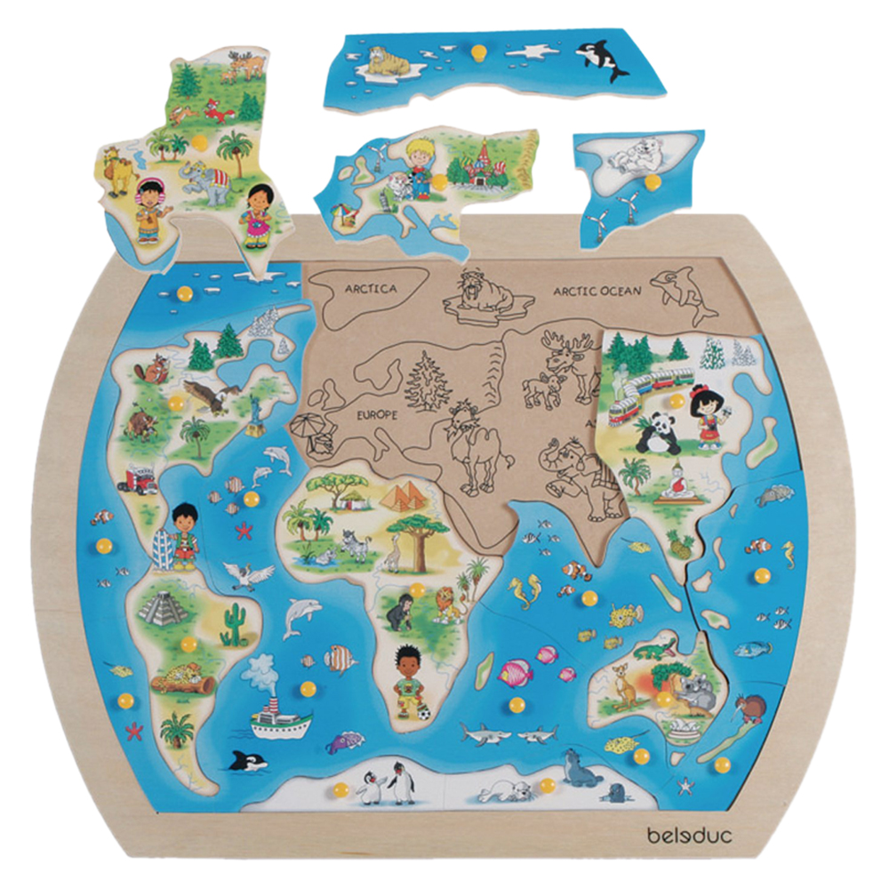 لعبة بازل العالم من ماركة بيليدك