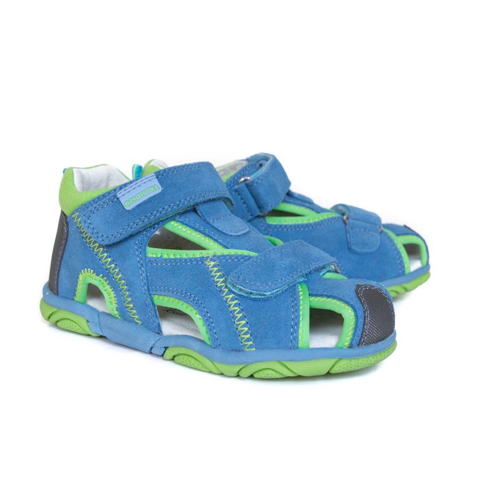 Protetika - Stoler Toddler Leather Sandals - Blue