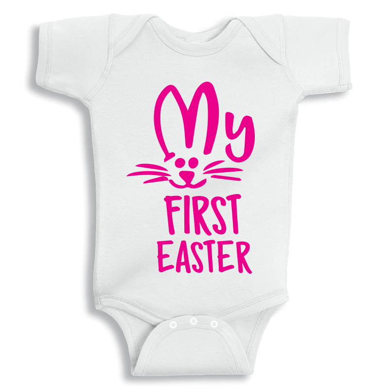 Twinkle Hands My First Easter Baby Onesie - Pink