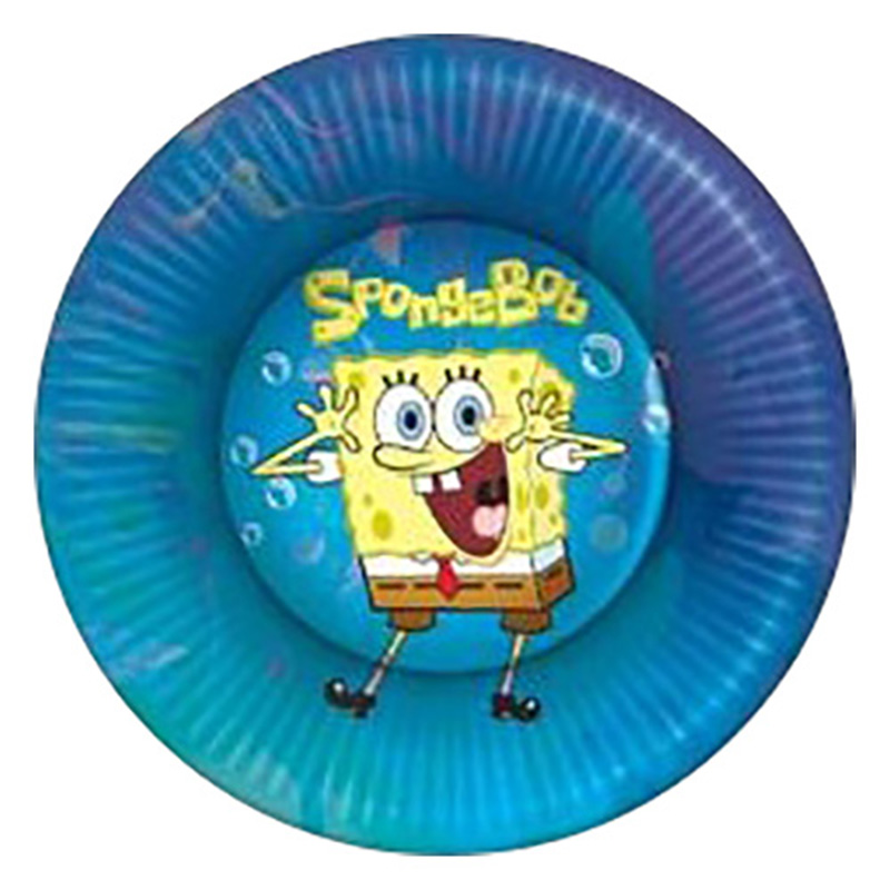 Paper Plates 7" - Sponge Bob Blue