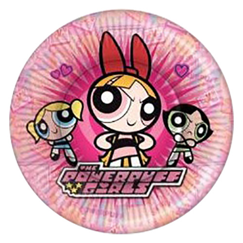 Paper Plates 7" - Power Puff Girls