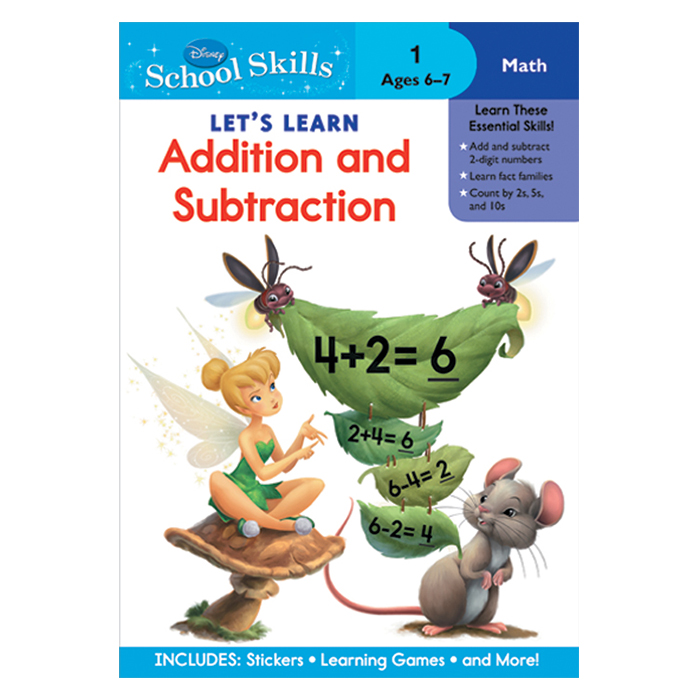 كتاب Disney- lets Learn Addition Subtraction No 1 منشورات فيرست كيد