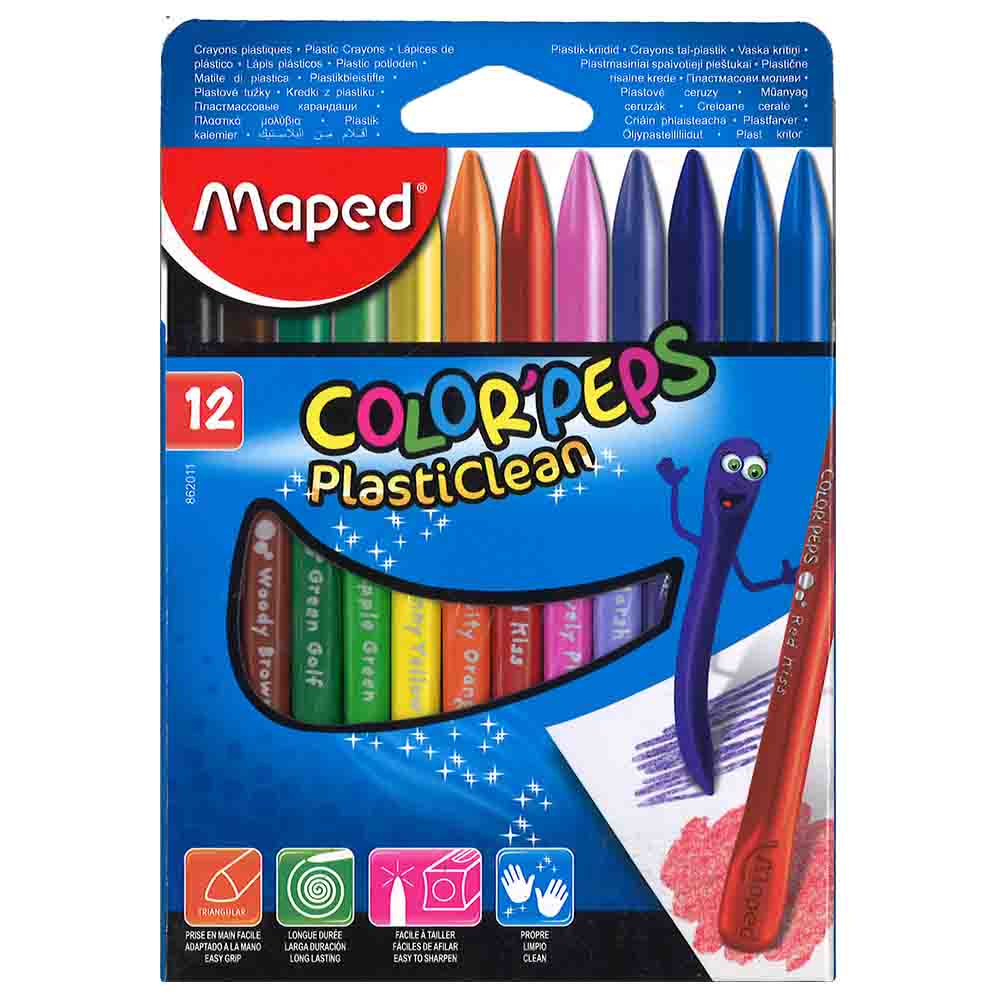 Maped - Color Peps Plastic Crayons - Pack of 12