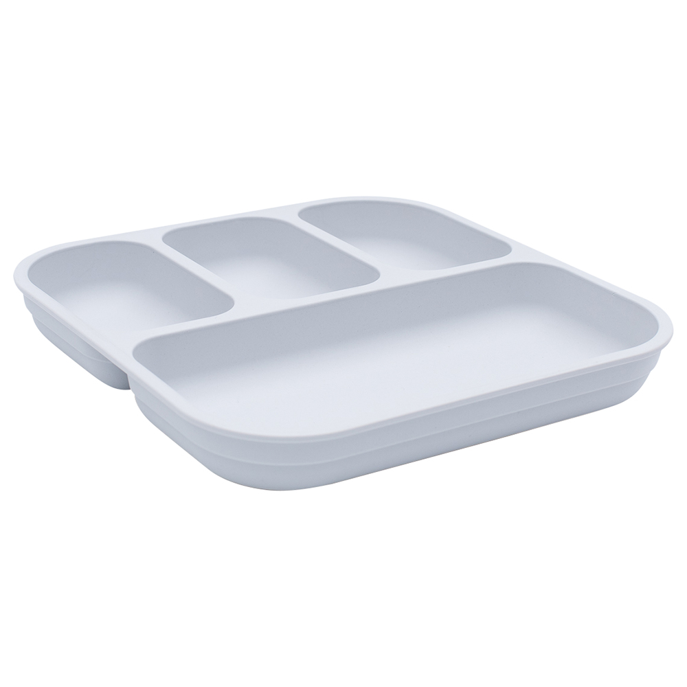 Bobo & Boo Plant-Based Bento-Style Divided Plates - Grey