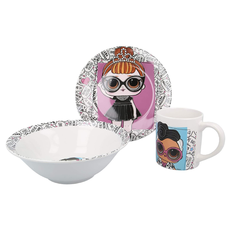 Disney - 3Pcs Dinner Set Lol Surprise Rock On