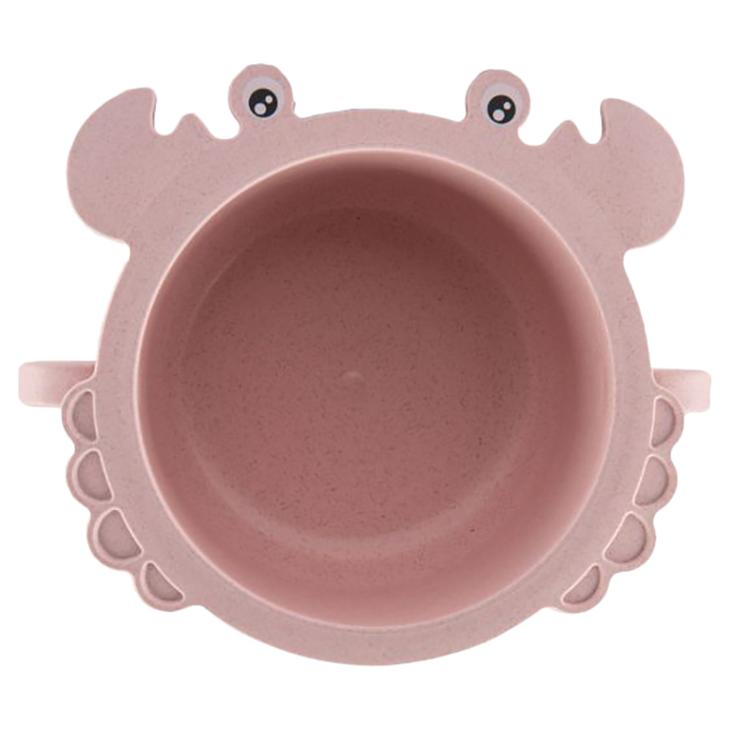 Little Angel Kids Crab Shape Feeding Bowl Pink