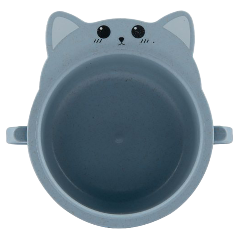 Little Angel Kids Animal Feeding Bowl With Handle Blue