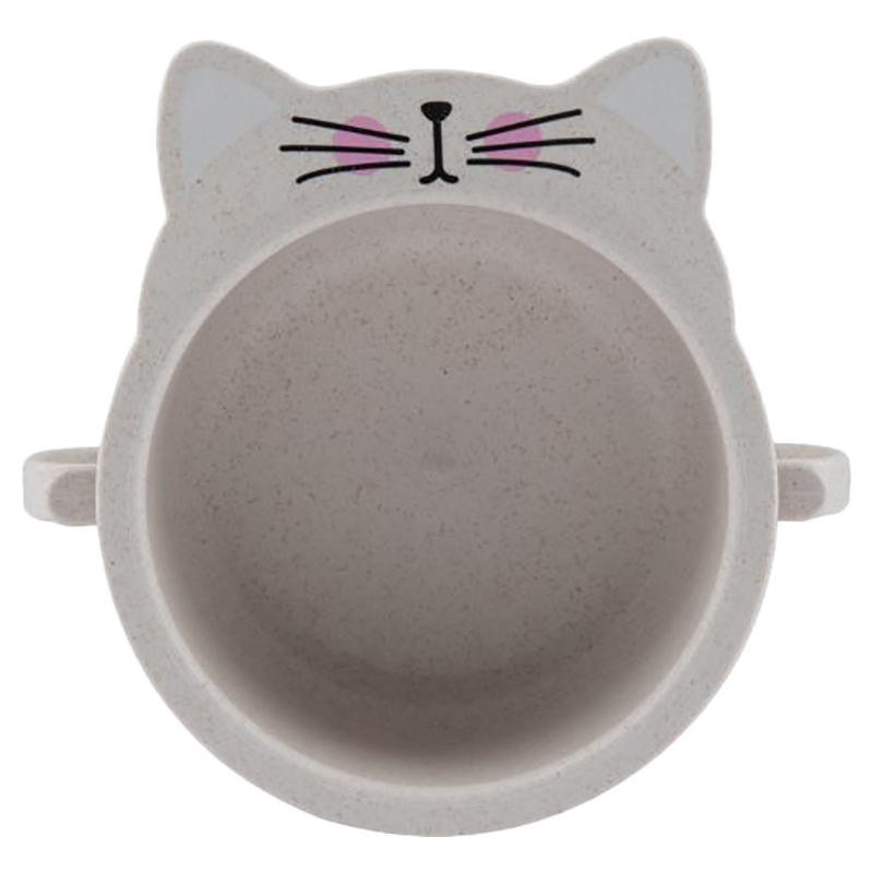 Little Angel Kids Animal Feeding Bowl With Handle Cream