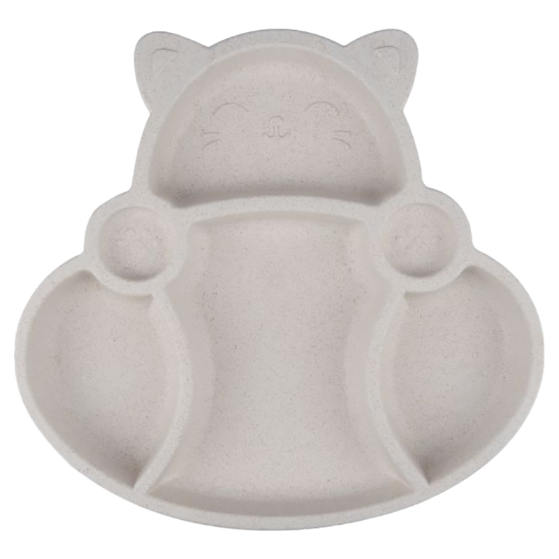 Little Angel Children's Dinner Plate Set Grey