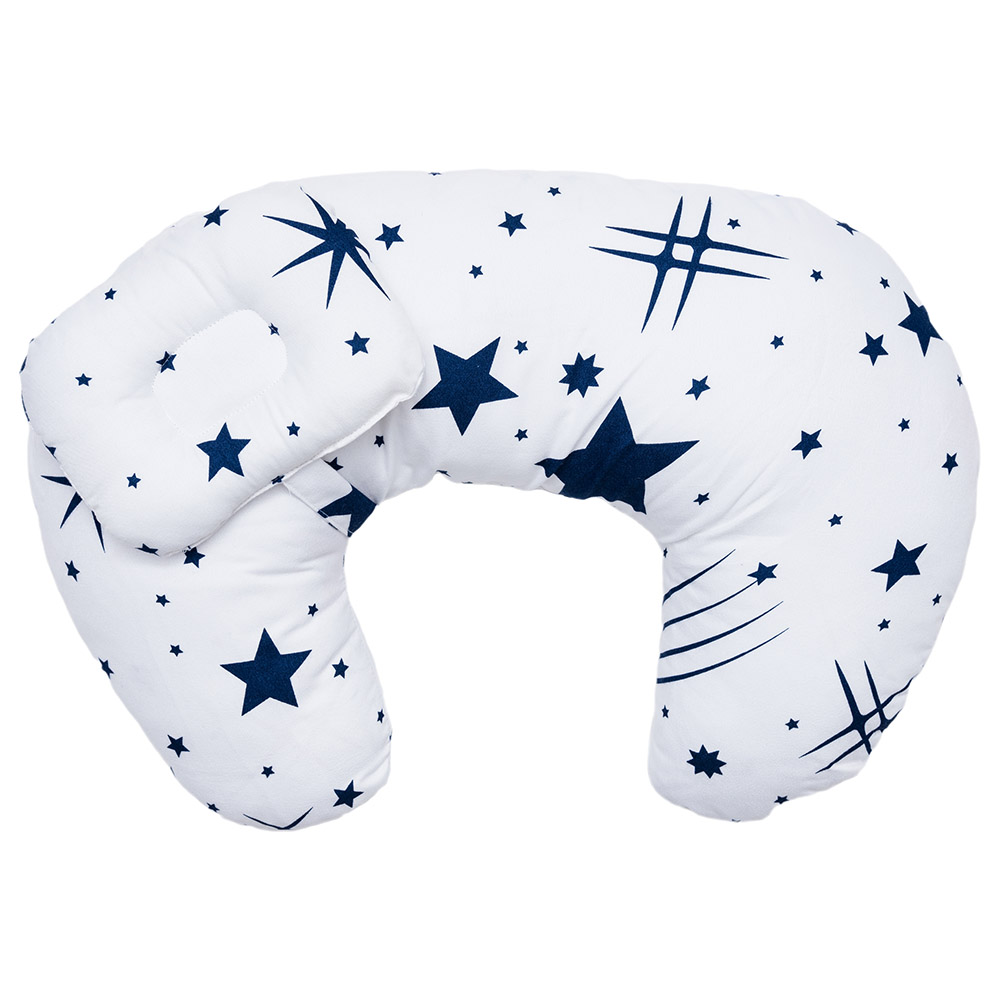Little Angel Baby Feeding Nursing Pillow Support For Breastfeeding - Navy Star