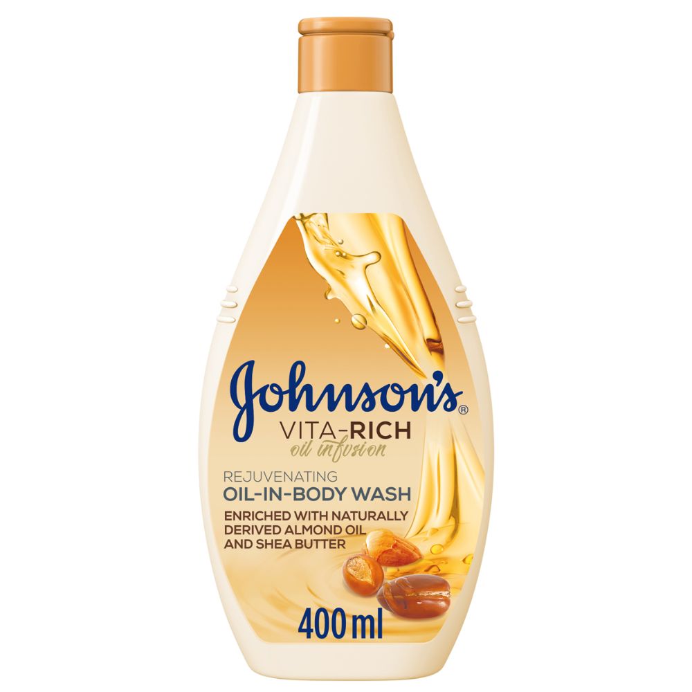 Johnson & Johnson - Rejuvenating Vita-Rich Oil-In-Body Wash 400ml