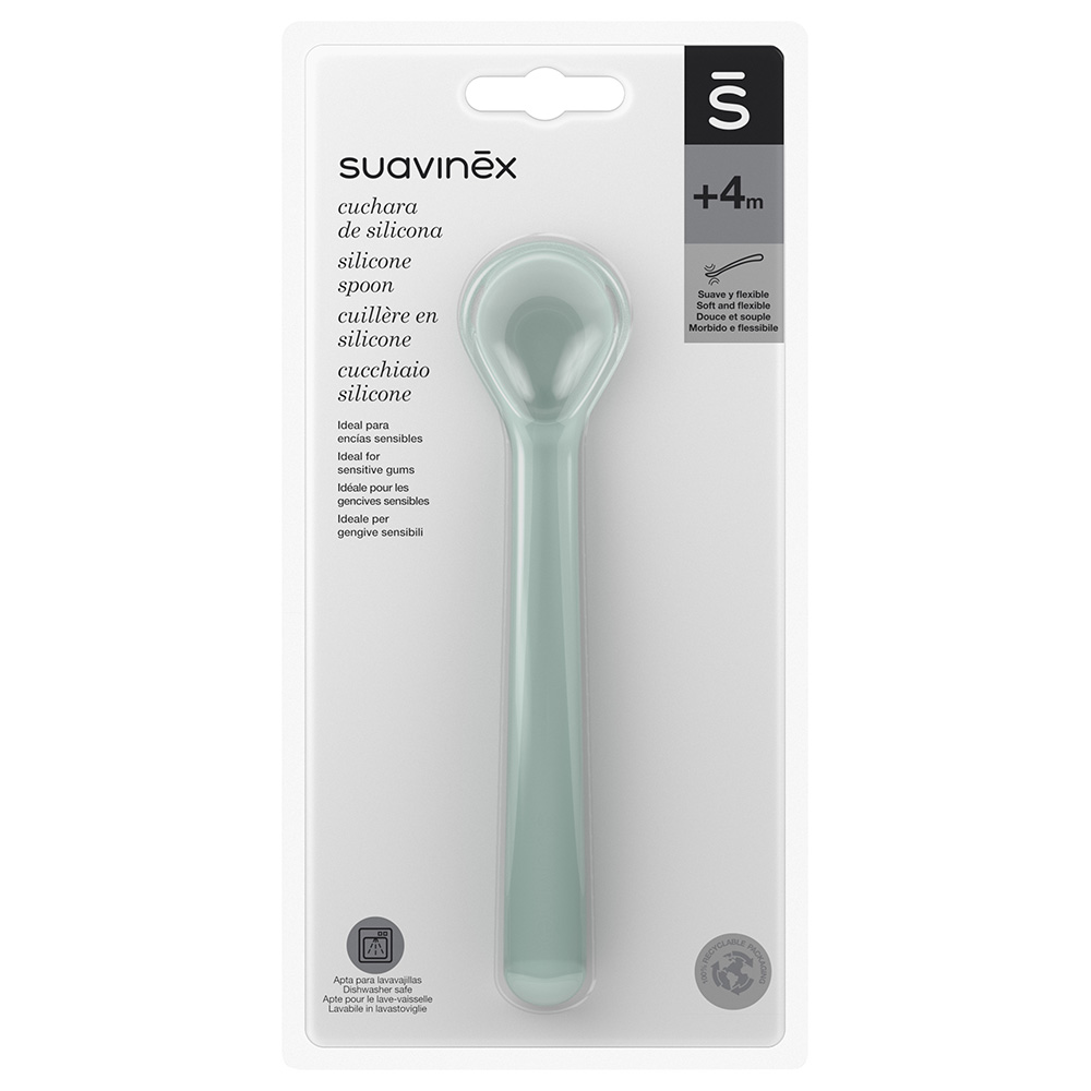 Suavinex Hygge Silicone Spoon - Green