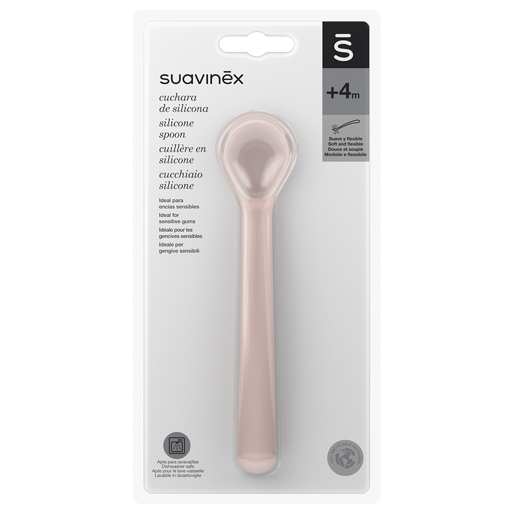 Suavinex Hygge Silicone Spoon - Pink