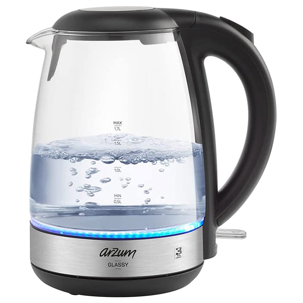Arzum Okka Glassy Kettle Electric Tea Water Boiler
