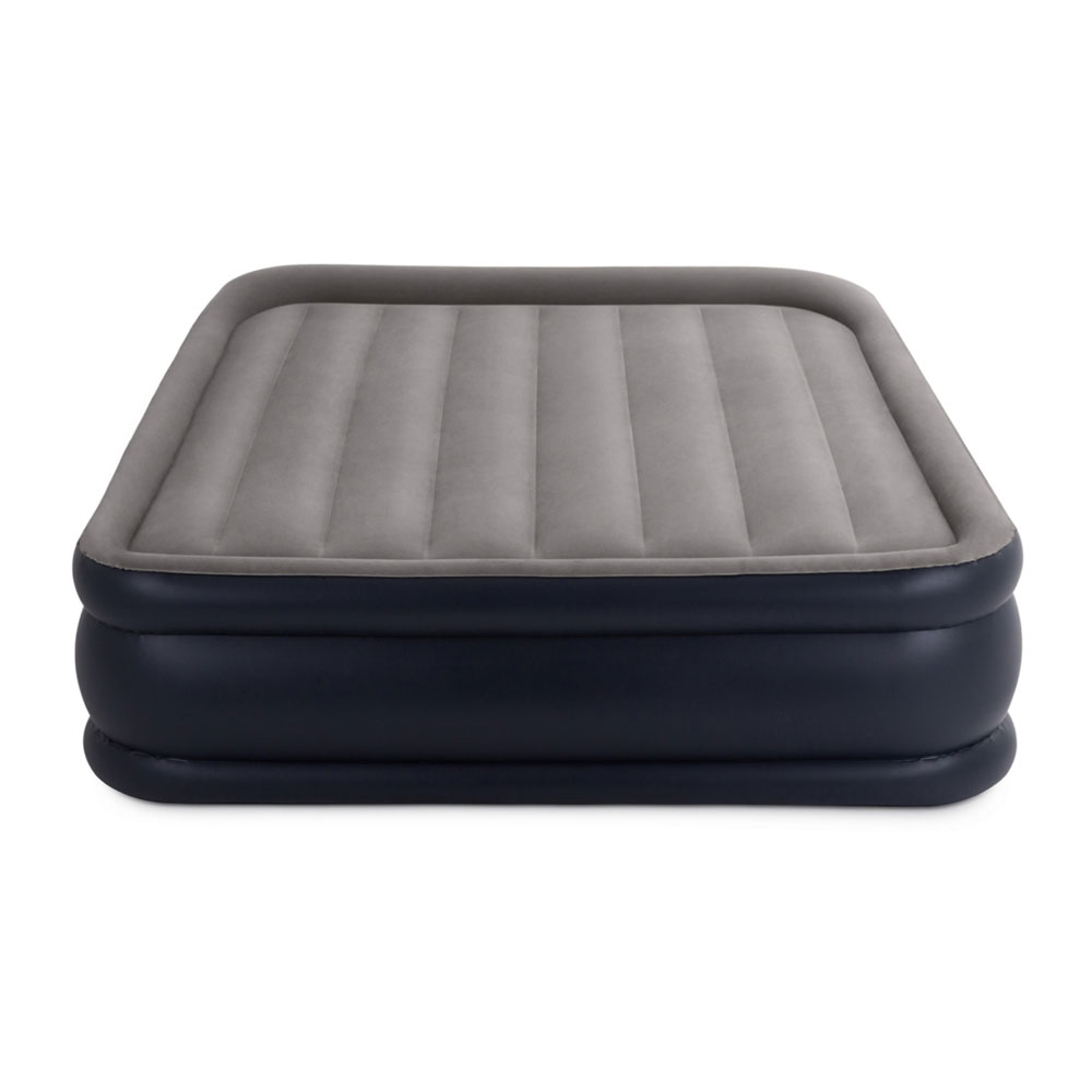 Intex - Queen Deluxe Pillow Rest Airbed WithFiber-Tech Bip