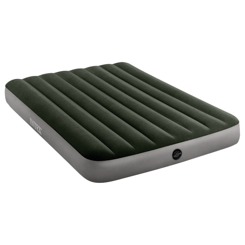 Intex - Full Dura-Beam Prestige Airbed With Battery Pump